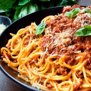Spaguettis con carne